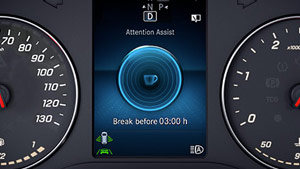 Mercedes-Benz Van attention assist graphic